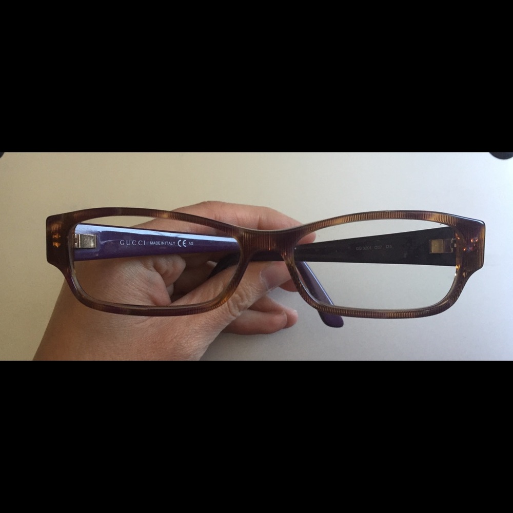 Gucci prescription glasses violet/brown